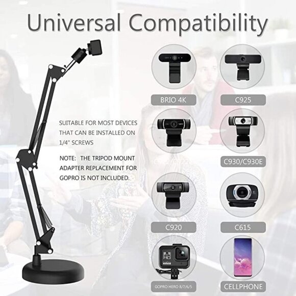 LESYAFEL cell Stand for Desktop Suspension Boom Scissor Arm Stand with Upgrade - Picture 5 of 5